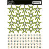 Jenni Bowlin Studio - Cardstock Stickers - Star Banner - Green
