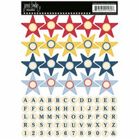 Jenni Bowlin Studio - Cardstock Stickers - Star Banner - Multi-colored