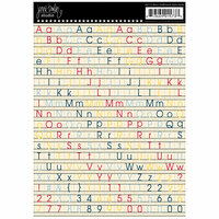 Jenni Bowlin Studio - Cardstock Stickers - Mini Chalkboard Alphabet  - Multi-colored