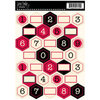 Jenni Bowlin Studio - Cardstock Stickers - Quilted - Numbers