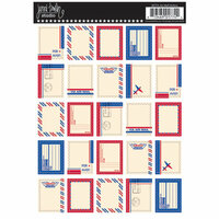Jenni Bowlin Studio - Cardstock Stickers - Postage Stamp - Air Mail