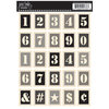 Jenni Bowlin Studio - Cardstock Stickers - Postage Stamp - Stencil Numbers