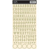 Jenni Bowlin Studio - Cardstock Stickers - Skinny Alphabet - Sage