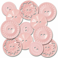 Jenni Bowlin Studio - Vintage Style Buttons - Pink, CLEARANCE