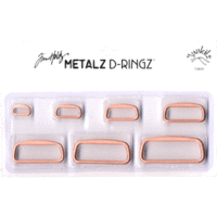 Junkitz - Tim Holtz Metalz D-Ringz - Matte Copper, CLEARANCE