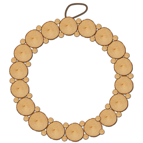 Jillibean Soup - Naturalist Collection - Raw Surfaces - Birch Wreath - 10 Inches