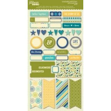 Jillibean Soup - Cold Avocado Soup - Cardstock Stickers - Labels