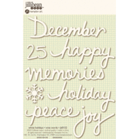Jillibean Soup - Wise Words - Cardstock Stickers - Holidays - White