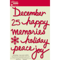 Jillibean Soup - Wise Words - Cardstock Stickers - Holidays - Red