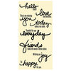 Jillibean Soup - Clear Acrylic Stamp Set - Large - Handwritten Sentiments