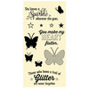 Jillibean Soup - Clear Acrylic Stamp Set - Large - Butterflies