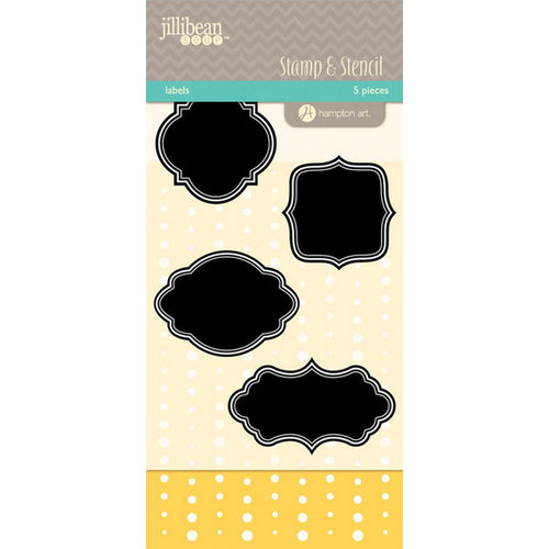 Jillibean Soup - Stamps and Stencils - Clear Acrylic Stamps and Stencil - Labels