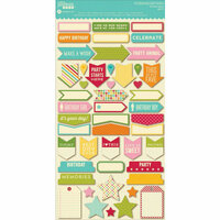 Jillibean Soup - Birthday Bisque Collection - Cardstock Stickers - Shapes