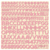 Jillibean Soup - Beanboard Thin Chip Alphabet - Pickled Pink
