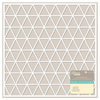 Jillibean Soup - Placemats - 12 x 12 Die Cut Paper - White - Triangles