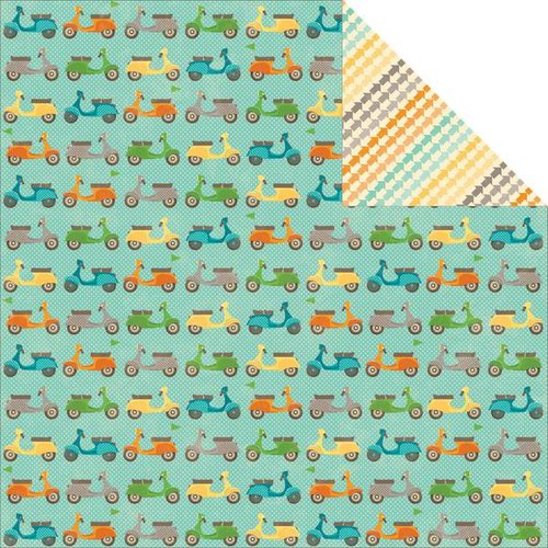 Jillibean Soup - Cool As A Cucumber Soup Collection - 12 x 12 Double Sided Paper - Chic Kale