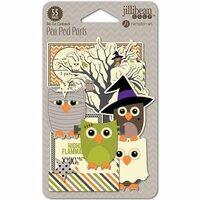 Jillibean Soup - Owloween Stew Collection - Halloween - Pea Pod Parts - Die Cut Cardstock Pieces