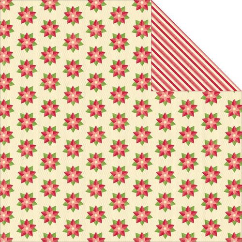 Jillibean Soup - Holly Berry Borscht Collection - Christmas - 12 x 12 Double Sided Paper - 1 Cup Holly Berries