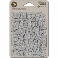 Jillibean Soup - Holly Berry Borscht Collection - Christmas - Beanboard Alphabet - Printed Silver Glitter