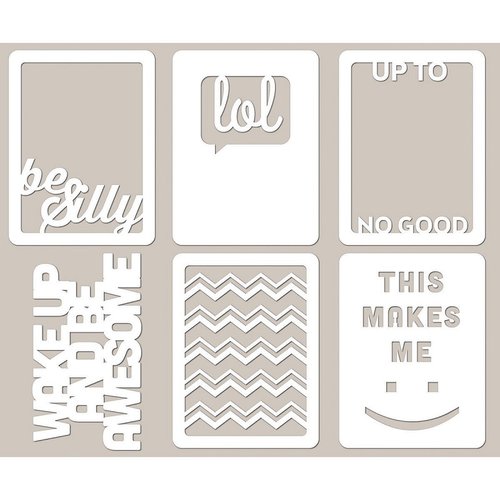 Jillibean Soup - Mini Placemats - 3 x 4 Die Cut Cards - Be Silly