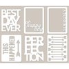Jillibean Soup - Mini Placemats - 3 x 4 Die Cut Cards - Best Day Ever