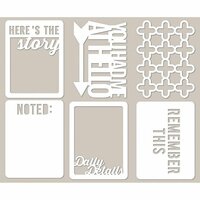 Jillibean Soup - Mini Placemats - 3 x 4 Die Cut Cards - Here's the Story