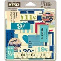 Jillibean Soup - Mix the Media Collection - Ephemera - Blue