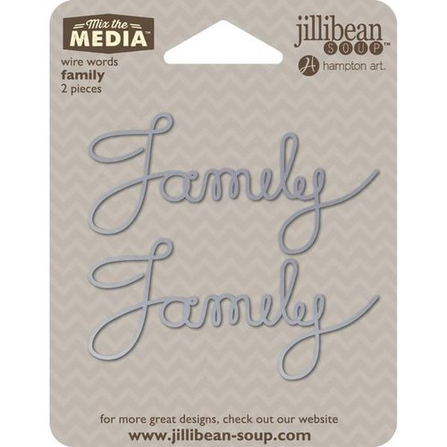 Jillibean Soup - Mix the Media Collection - Wire Words - Family