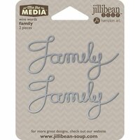 Jillibean Soup - Mix the Media Collection - Wire Words - Family