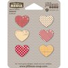 Jillibean Soup - Mix the Media Collection - Die Cut Vellum Shapes - Hearts