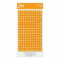 Jillibean Soup - Cardstock Stickers - Mini Alphabet - Orange