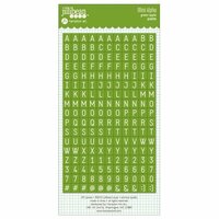 Jillibean Soup - Cardstock Stickers - Mini Alphabet - Green