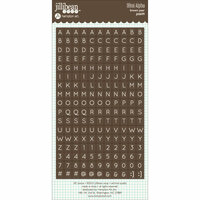 Jillibean Soup - Cardstock Stickers - Mini Alphabet - Brown