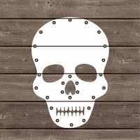 Jillibean Soup - Halloween - DIY Lighted Wood Sign Kit - Skull