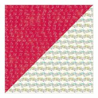 Jillibean Soup - Alphabet Soup II Collection - 12 x 12 Double Sided Paper - Spicy Vegetable Juice
