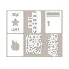 Jillibean Soup - Alphabet Soup II Collection - Mini Place Mats - 3 x 4 Die Cut Cards