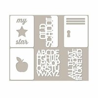 Jillibean Soup - Alphabet Soup II Collection - Mini Place Mats - 3 x 4 Die Cut Cards