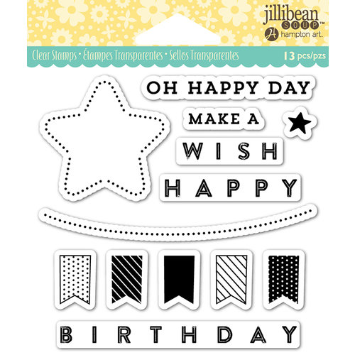 Jillibean Soup - Shaker Clear Acrylic Stamps - Oh Happy Day