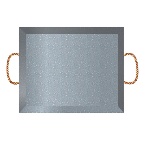 Jillibean Soup - Naturalist Collection - Raw Surfaces - Galvanized - Tray - Small