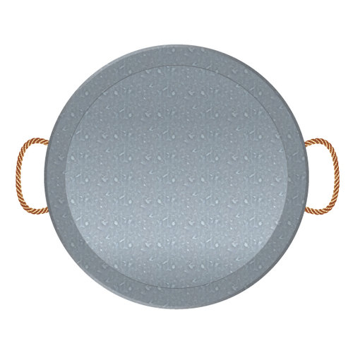 Jillibean Soup - Naturalist Collection - Raw Surfaces - Galvanized - Tray - Round