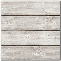 Jillibean Soup - Mix the Media Collection - 3D Wood Plank - 12 x 12 - White