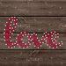 Jillibean Soup - Mix the Media Collection - Wood String Art - 8 x 8 - Love