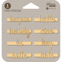Jillibean Soup - Wood Veneer Clothespins - Bonjour
