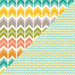 Jillibean Soup - Hardy Hodgepodge Collection - 12 x 12 Double Sided Paper - Cup of Chevron