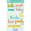 Jillibean Soup - Hardy Hodgepodge Collection - Cardstock Stickers - Soup Labels - Words