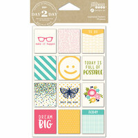 Jillibean Soup - Day 2 Day Collection - Cardstock Stickers - Make it Happen