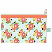 Jillibean Soup - Day 2 Day Collection - Zipper Pouch - Orange Floral