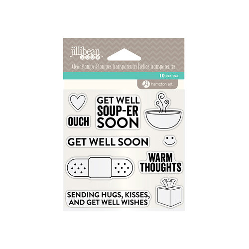 Jillibean Soup - Clear Acrylic Stamps - Get Well