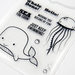 Jillibean Soup - Die and Clear Acrylic Stamp Set - Whale Done