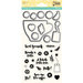 Jillibean Soup - Shaker Die and Clear Acrylic Stamp Set - Latte
